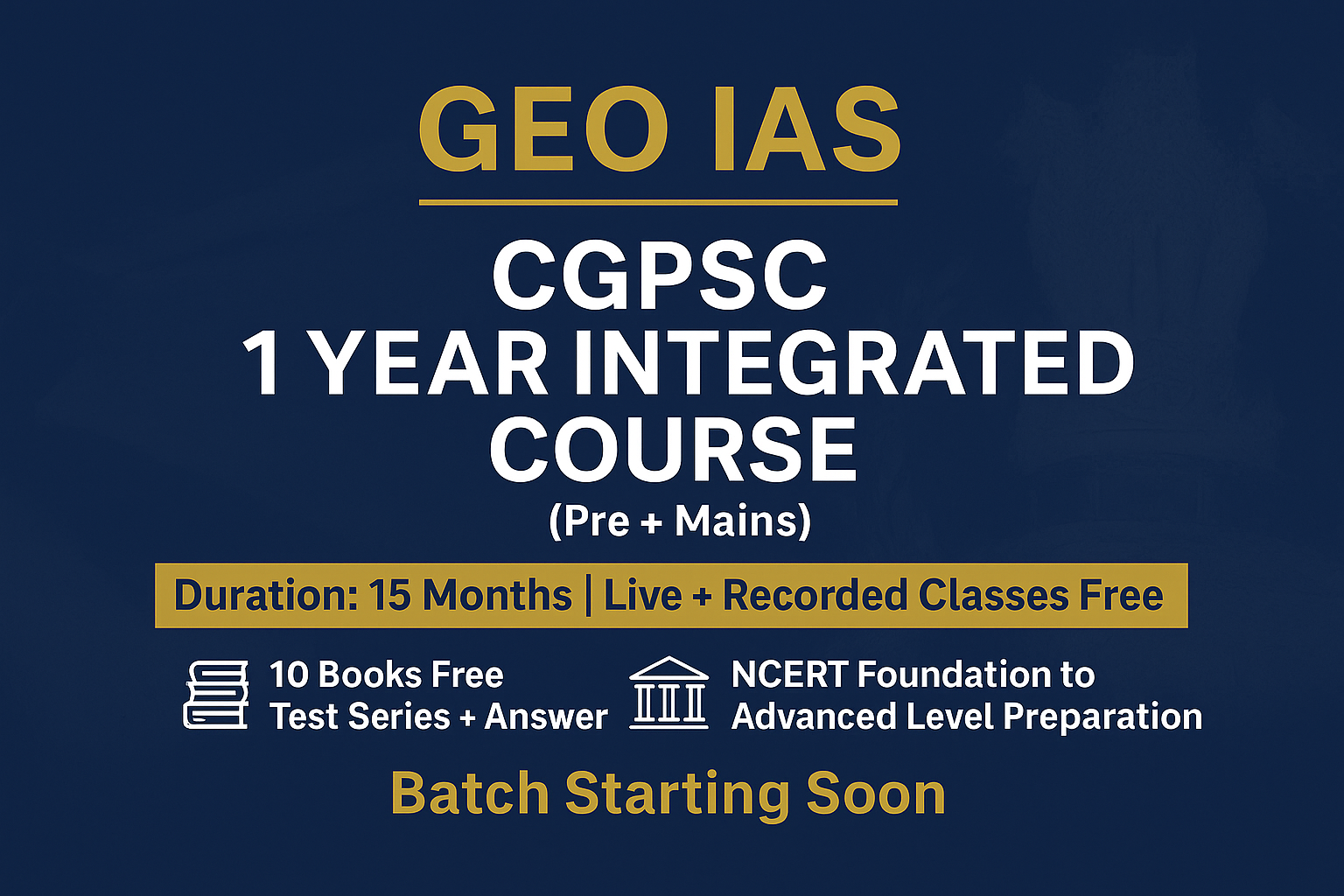 CGPSC 1 Year Integrated Course